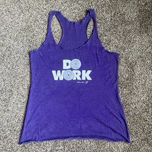 Women's Fit Like Flint Racerback Workout Tank, Size Medium, Purple